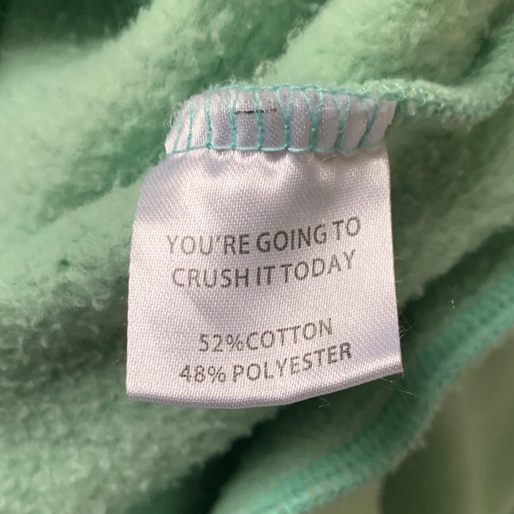 Yllw | Mint Green “I Told My Mom About You” Graphic Sweatshirt | Sz Medium - Euc — image 5 of 8